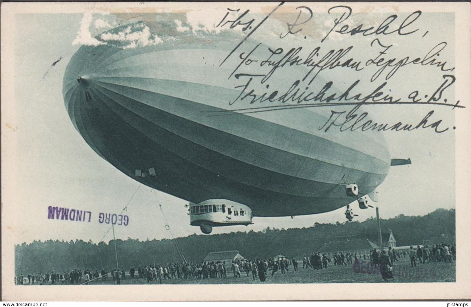 1933. ISLAND. LUFTSCHIFF GRAF ZEPPELIN 3. SÜDAMERIKAFAHRT. Transit Cancel FRIEDRICHSHAF... (MICHEL 123 + 165) - JF524312 - Storia Postale