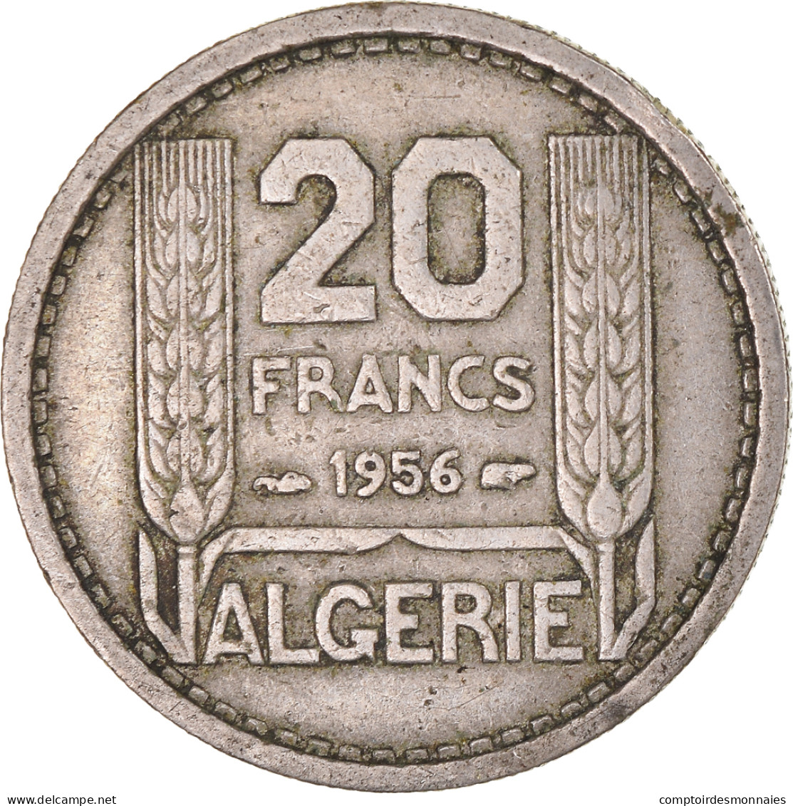 Monnaie, Algérie, 20 Francs, 1956 - Algérie