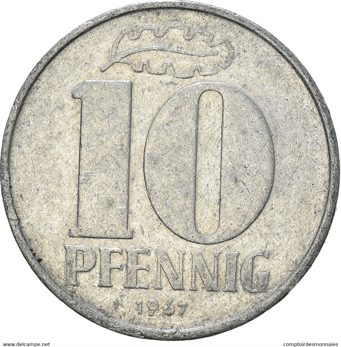 Monnaie, République Démocratique Allemande, 10 Pfennig, 1967 - 10 Pfennig