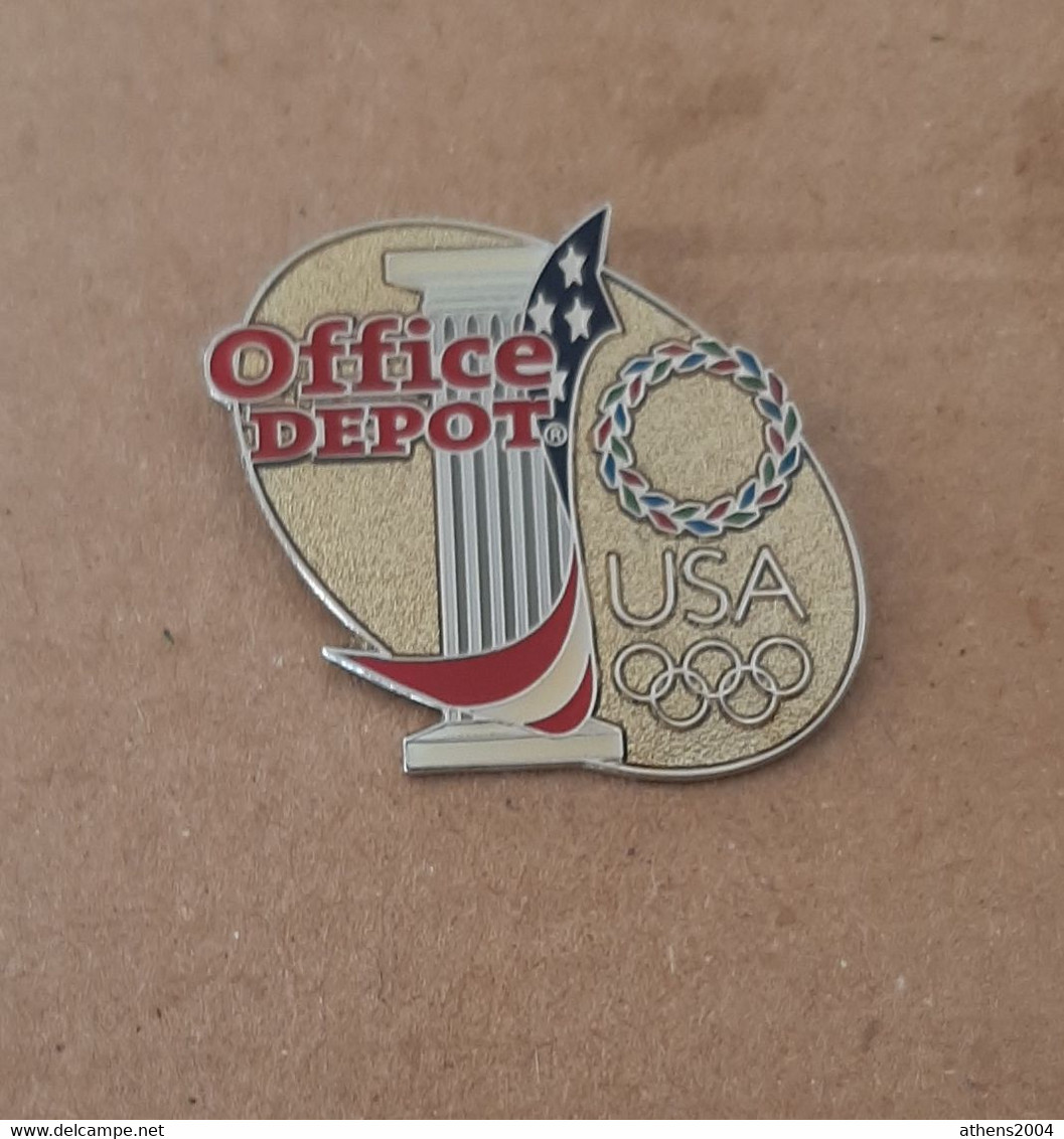 Athens 2004 Olympic Games - USA Office Depot Pin - Jeux Olympiques