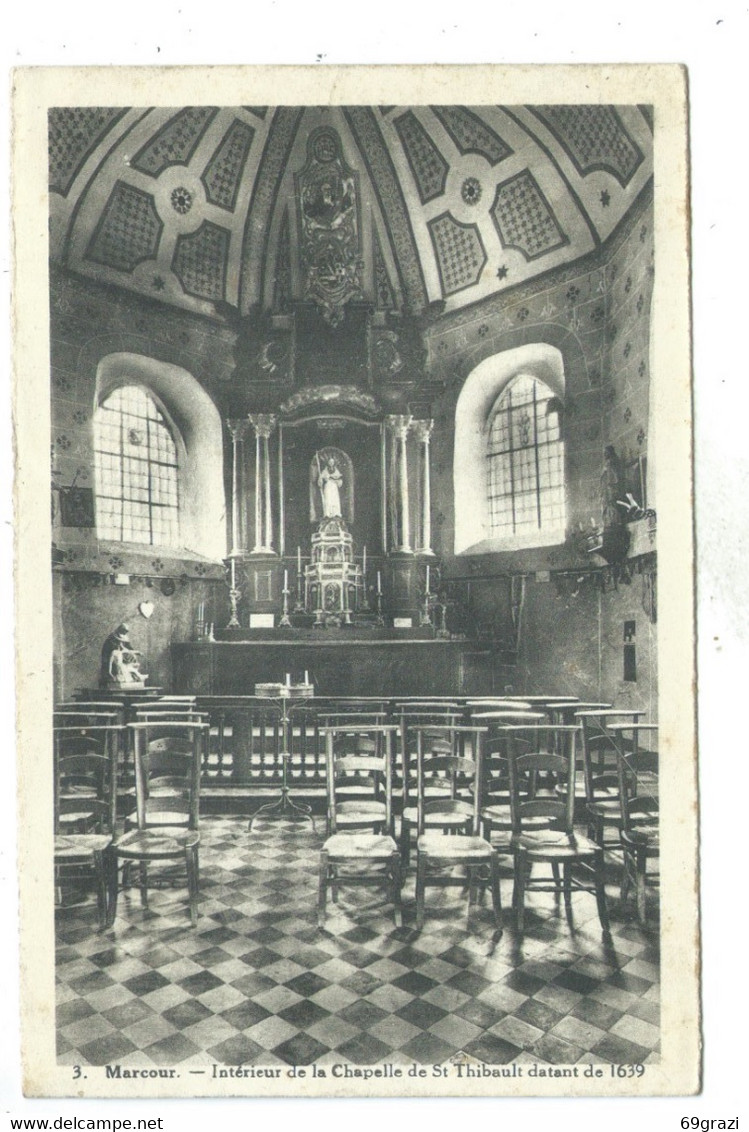 Marcour Intérieur De La Chapelle De St Thibault Datant De 1639 - Rendeux