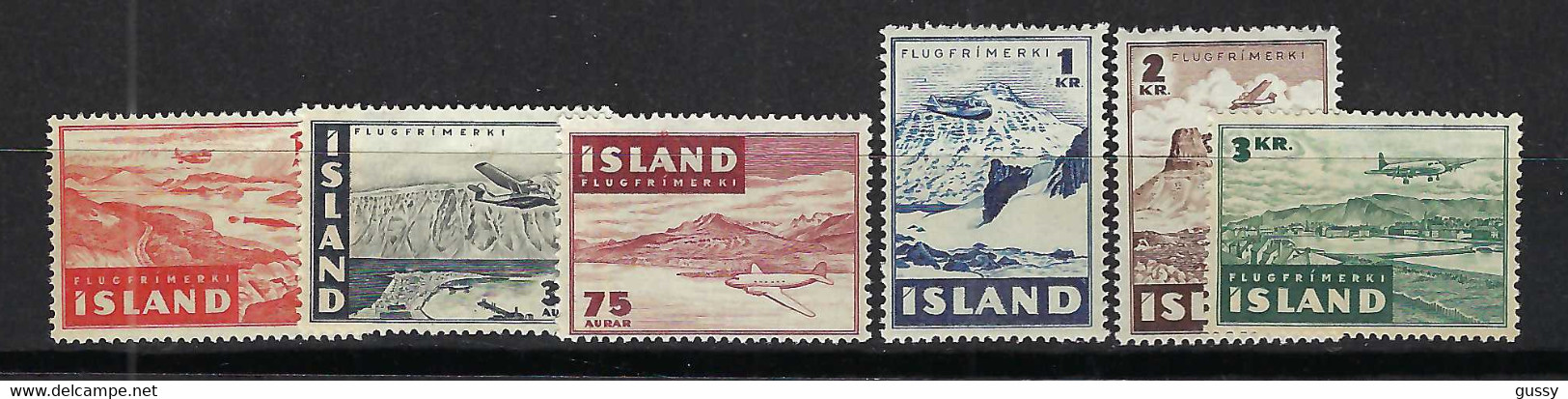 ISLANDE P.A. 1947: Les ZNr. 238-243 (6 Val.) Neufs** - Luchtpost