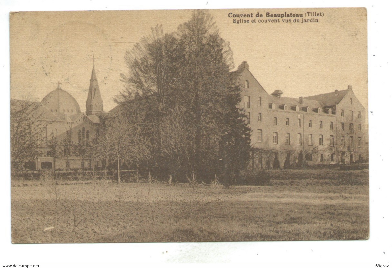 Sainte Ode - Tillet - Couvent De Beauplateau - Eglise Et Couvent Vue Du Jardin - Sainte-Ode