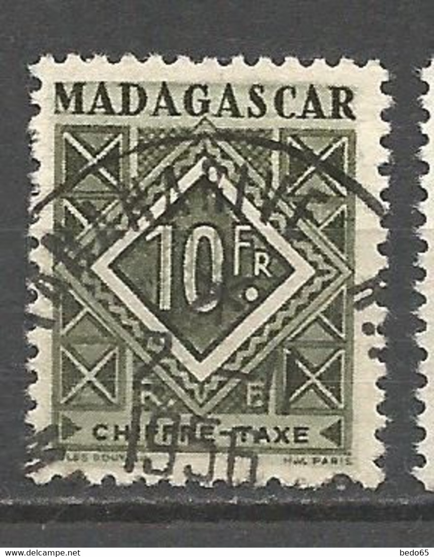 MADAGASCAR Taxe N° 39 CACHET TANANARIVE R.P / Tres Bon Centrage - Segnatasse