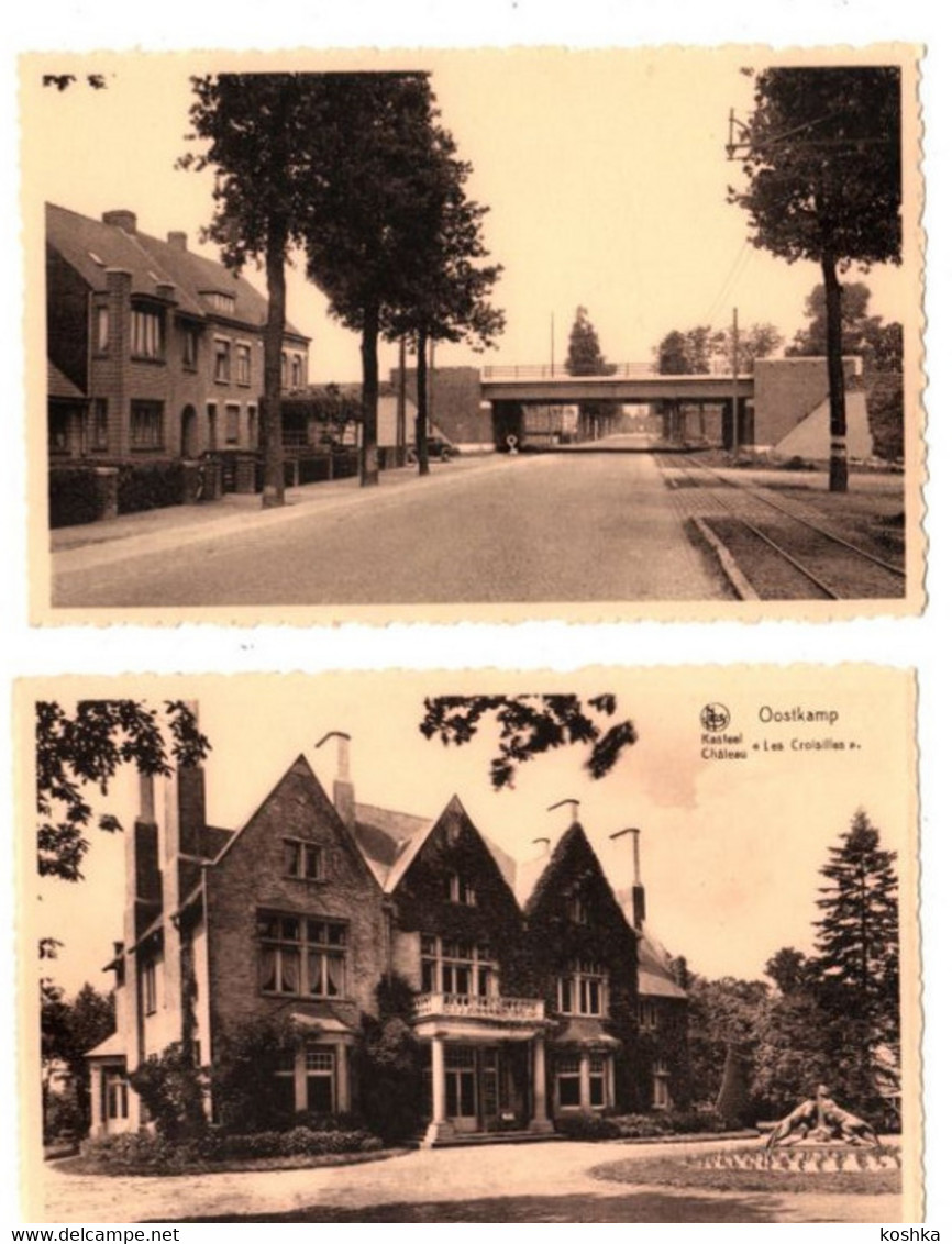 OOSTKAMP - Lot 2 Kaarten - Kasteel Les Croisilles (uitgave Jos D ESmidt) + Autostrade (uitgave Rosa De Smidt ) - Oostkamp