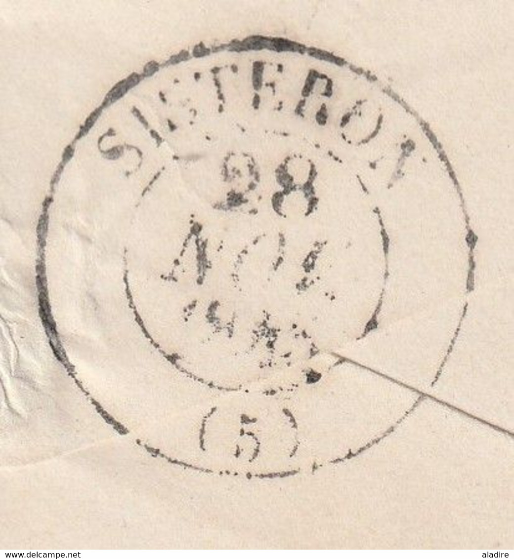 1843 - Cachet à Date CHAMBRE DES DEPUTES Sur Enveloppe De Paris Vers  Sisteron, Basses Alpes - Grand Cad En Arrivée - 1801-1848: Precursors XIX