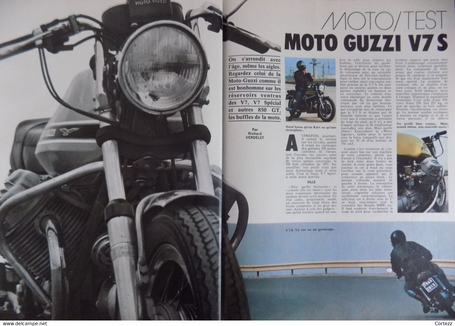 Documentation De Presse Automobile  / Essai Moto-Guzzi V7 S - Non Classés