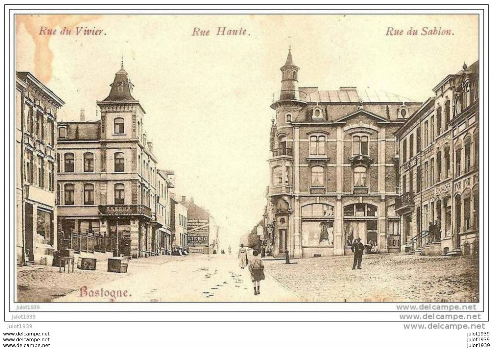 BASTOGNE ---> 1910 Vers THY - LE - CHATEAU ( Mr BERNARD , Monteur , Château Haverland ) . Vverso . - Bastogne