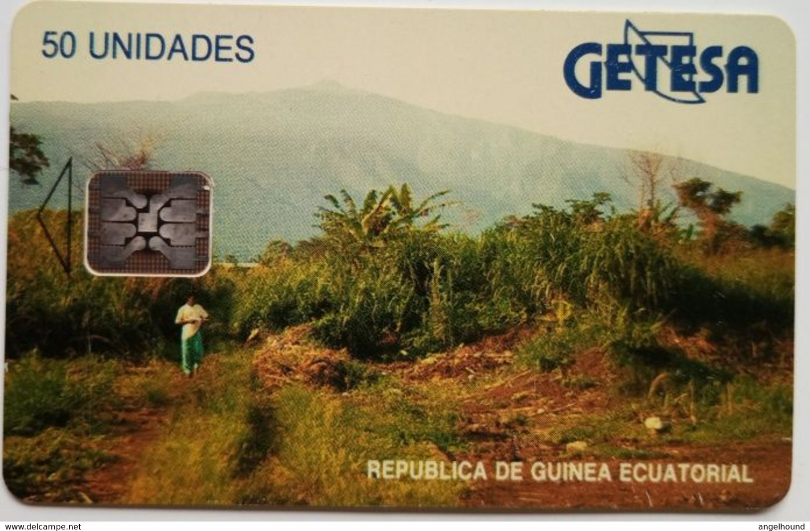 Equatorial Guinea 50 Unidades  Black Text  Red CN - Landscape - Equatoriaal Guinea