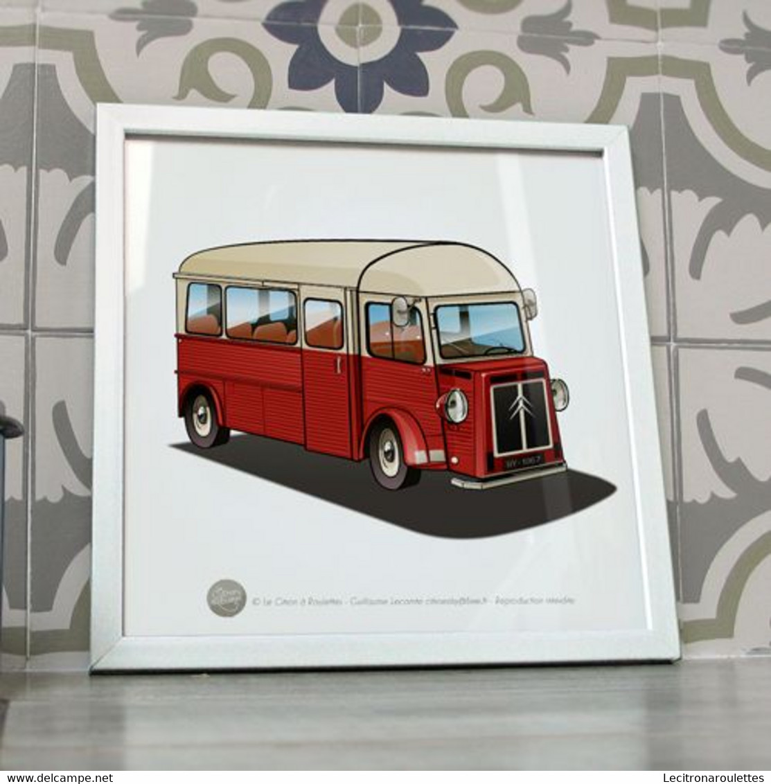 Poster Citroën HY Minibus Rallongé 1967 - LKW