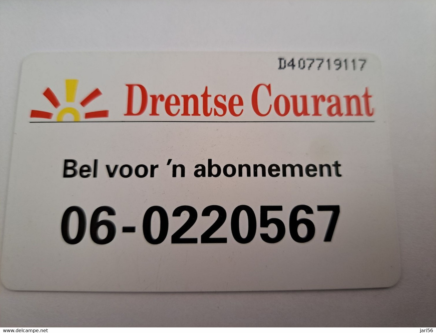 NETHERLANDS CHIPCARD   DRENTSE COURANT   CRD 168/02   / HFL 5,00  PRIVATE /  /  MINT   ** 10741 ** - Publiques