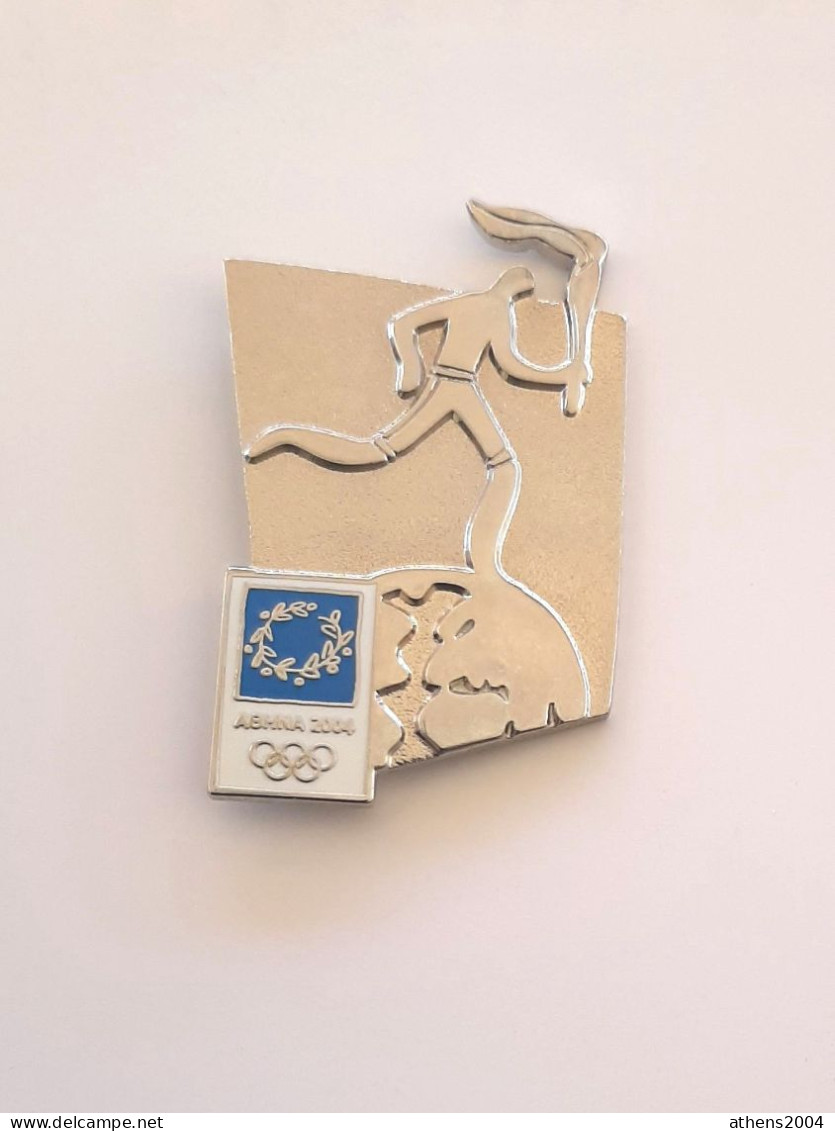 Athens 2004 Olympic Games - Torch Relay Pin - Jeux Olympiques