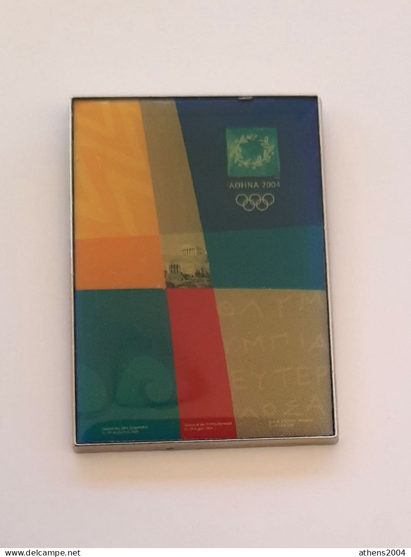 Athens 2004 Olympic Games - Official Poster Of Games Pin, Made By Efsimon, Rare!! - Jeux Olympiques