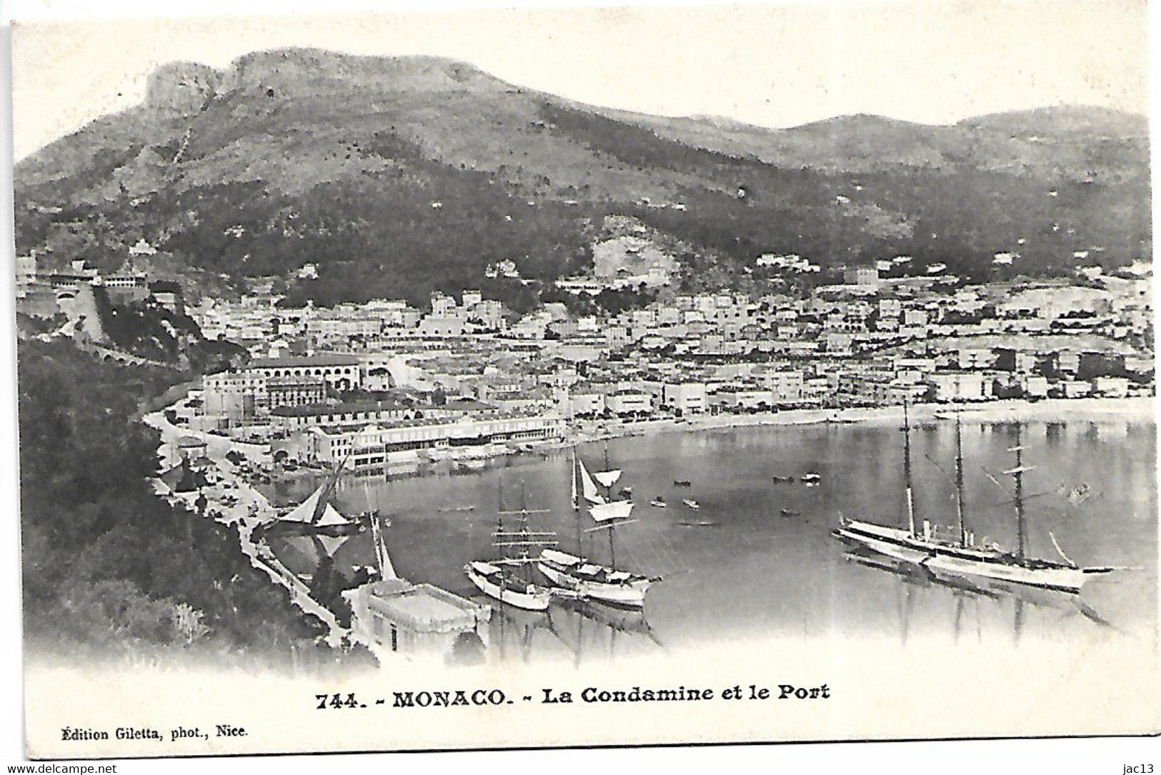 L120D328 - Monaco - 744 La Condamine Et Le Port - Carte Précurseur - La Condamine