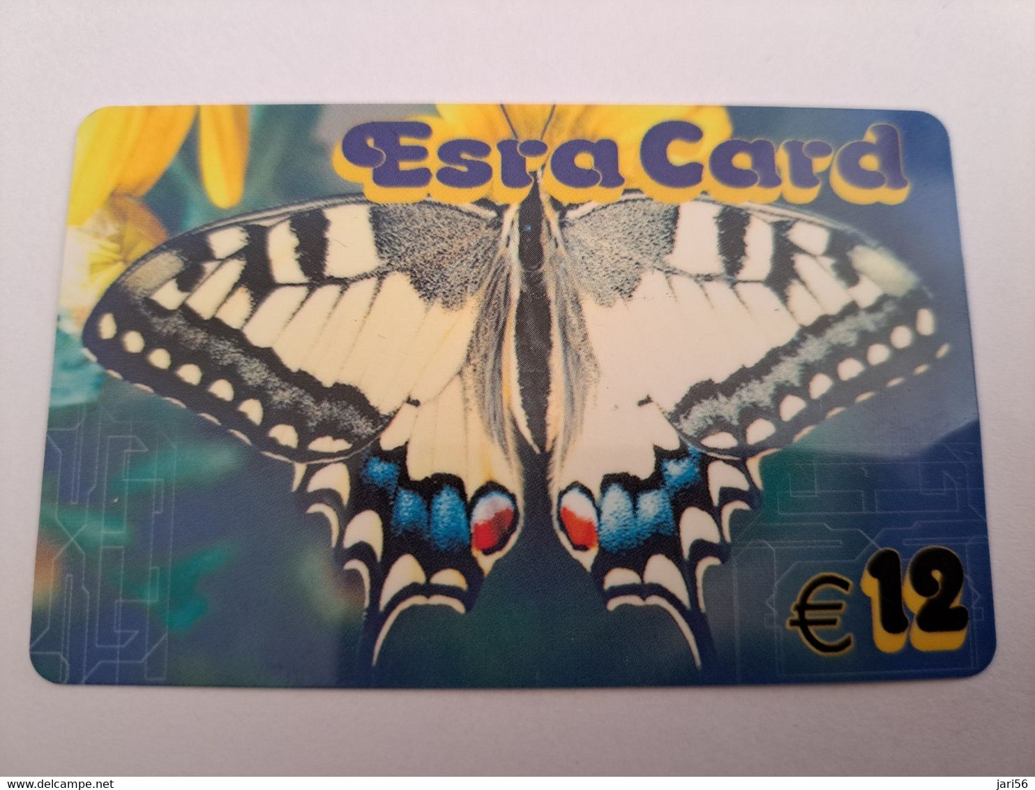 NETHERLANDS   PREPAID / ESRA CARD €12,- BUTTERFLY  /  /  USED   ** 10769** - Publiques