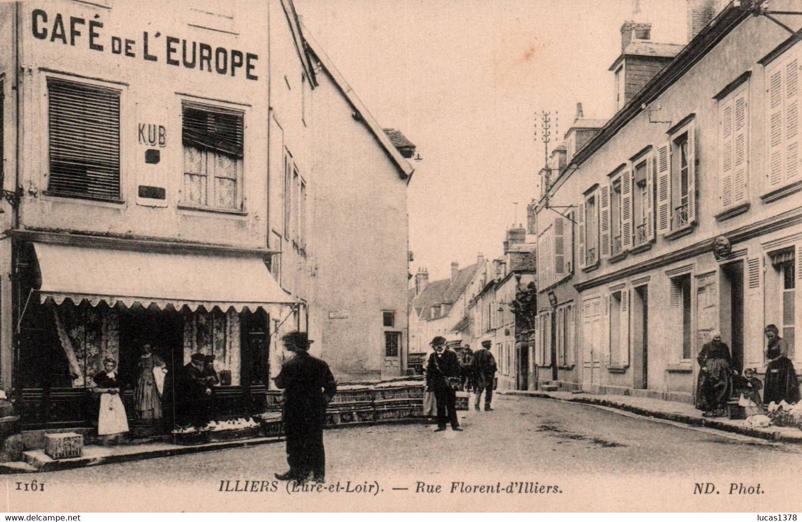 28 / ILLIERS- LE CAFE DE L EUROPE- RUE FLORENT-D ILLIERS - Illiers-Combray