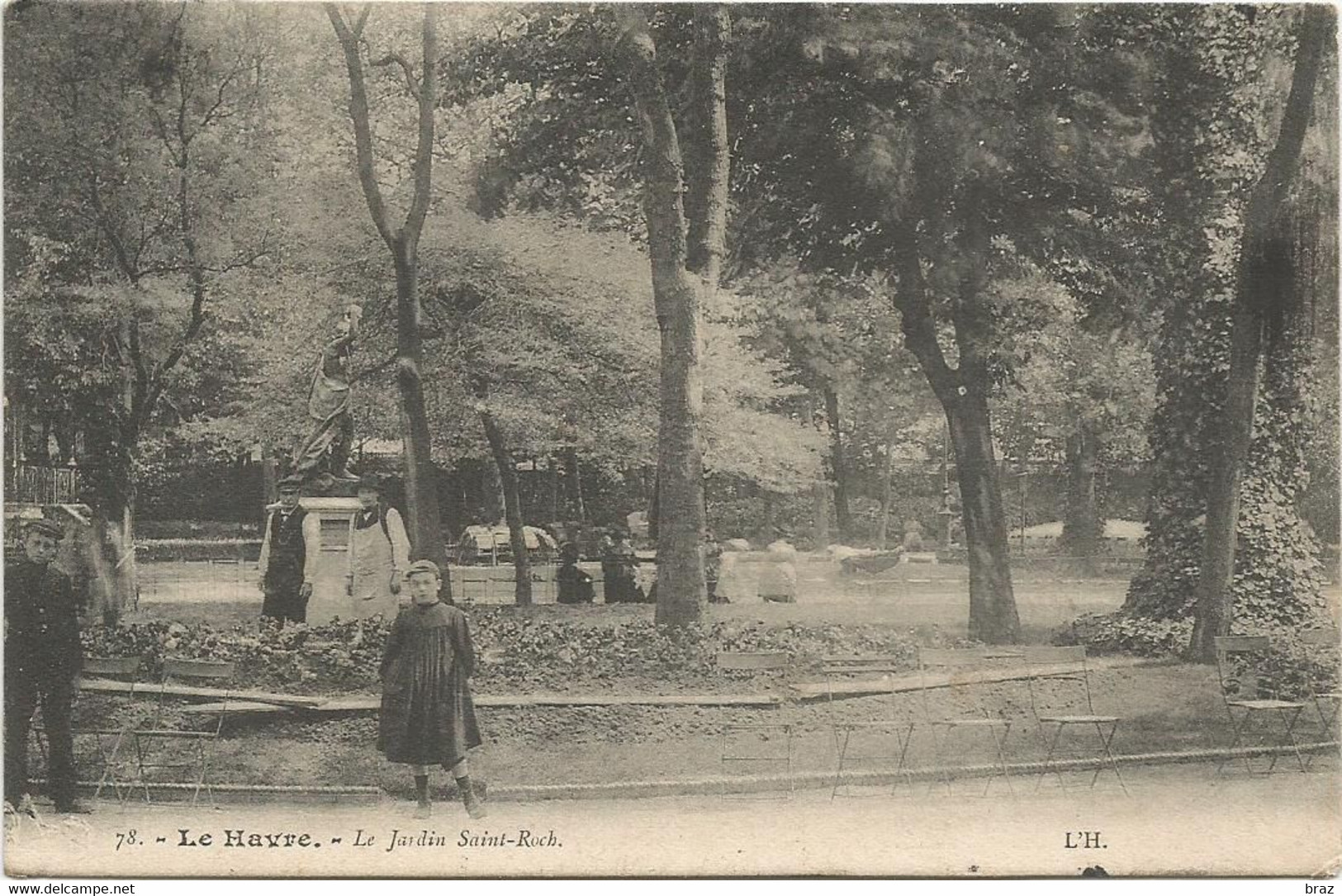 CPA  La Havre Jardin St Roch - Square Saint-Roch