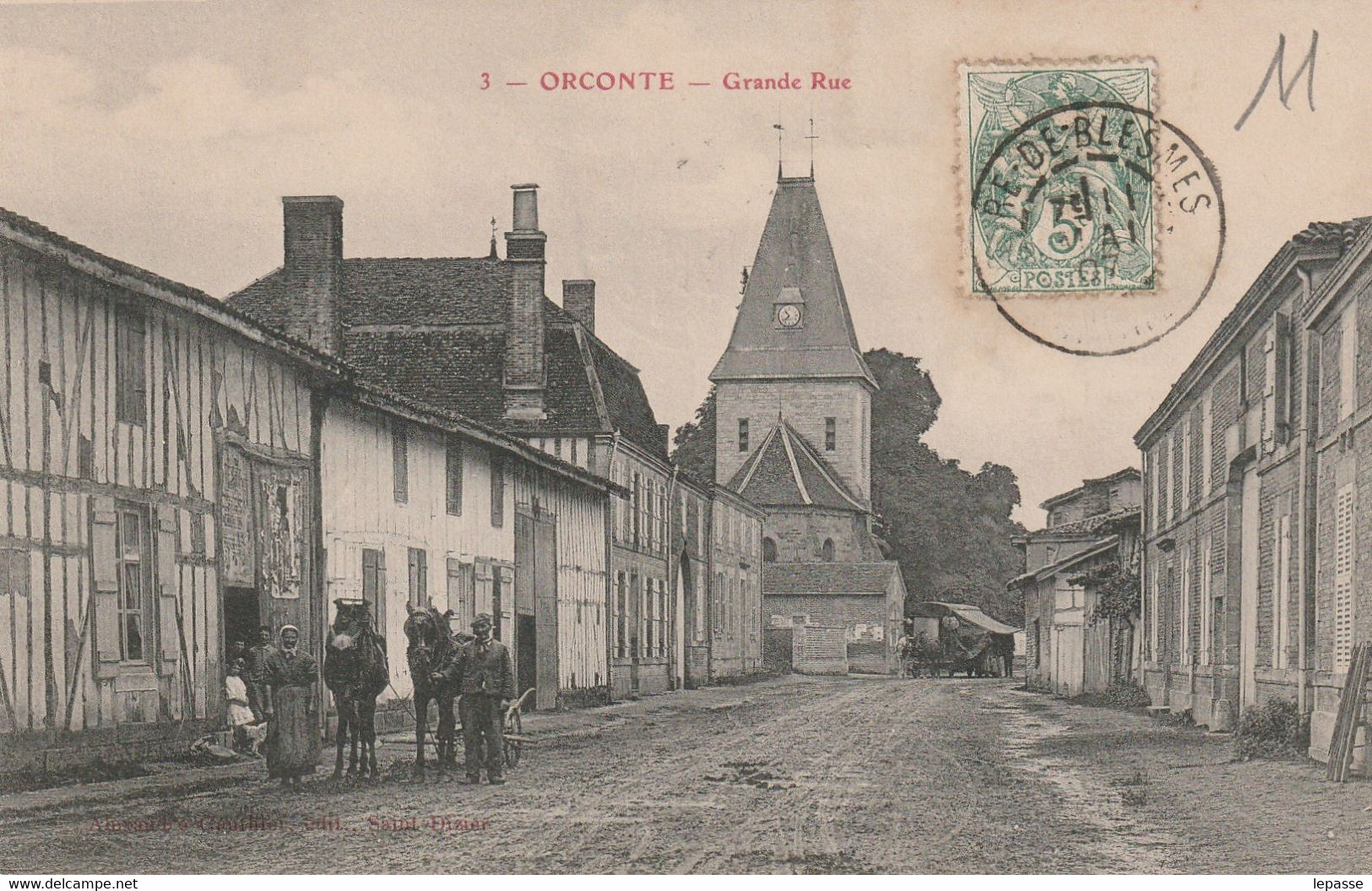 51 CPA ORCONTE GRANDE RUE - Sainte-Menehould