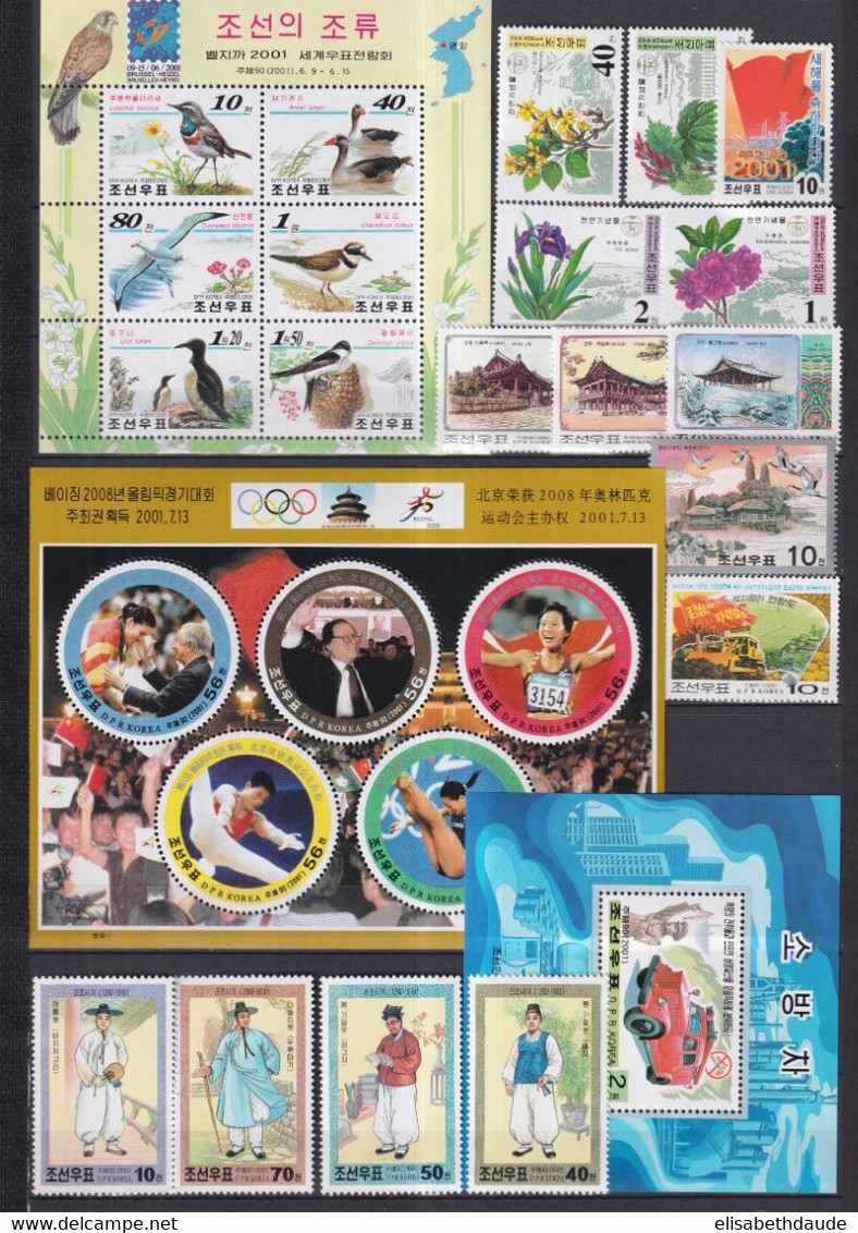 KOREA - 2000/2004 - COLLECTION 21 PAGES !! ** MNH - COTE YVERT = 662 EUR ! - ANIMAUX / TRANSPORTS ETC... - Korea (Noord)