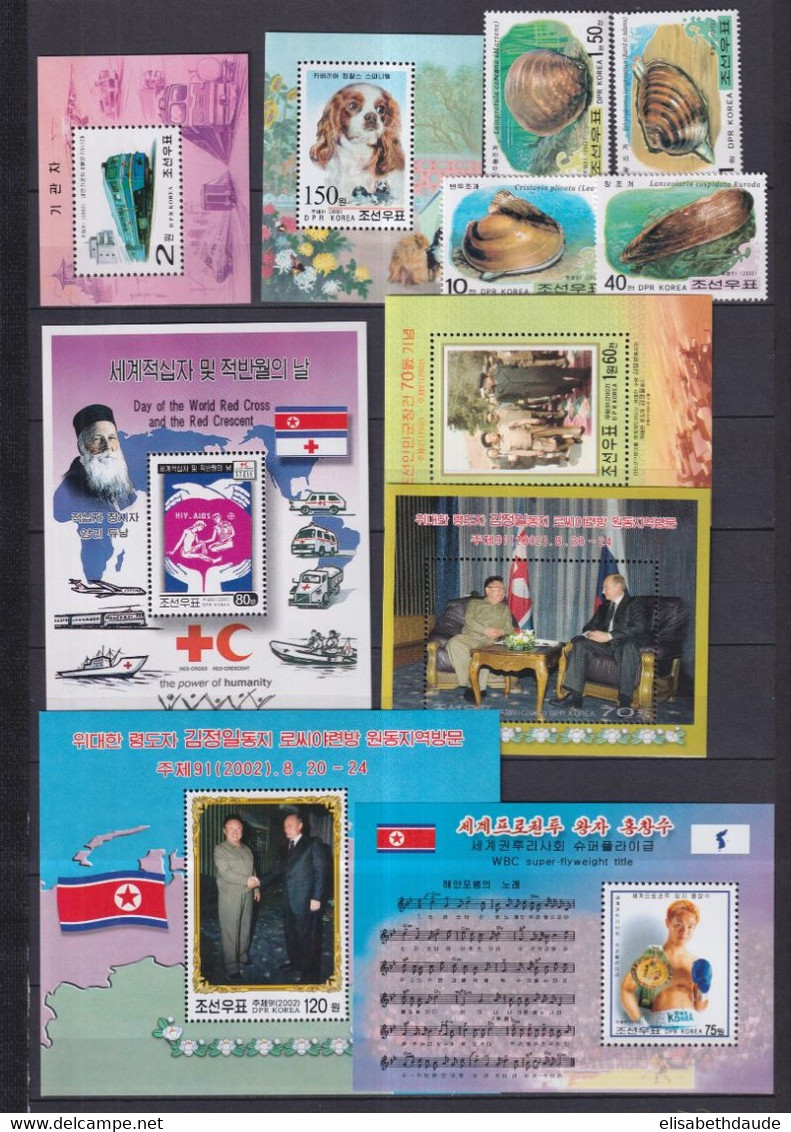 KOREA - 2000/2004 - COLLECTION 21 PAGES !! ** MNH - COTE YVERT = 662 EUR ! - ANIMAUX / TRANSPORTS ETC...