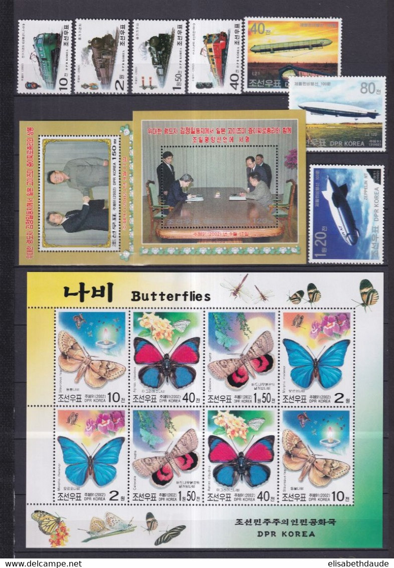 KOREA - 2000/2004 - COLLECTION 21 PAGES !! ** MNH - COTE YVERT = 662 EUR ! - ANIMAUX / TRANSPORTS ETC...