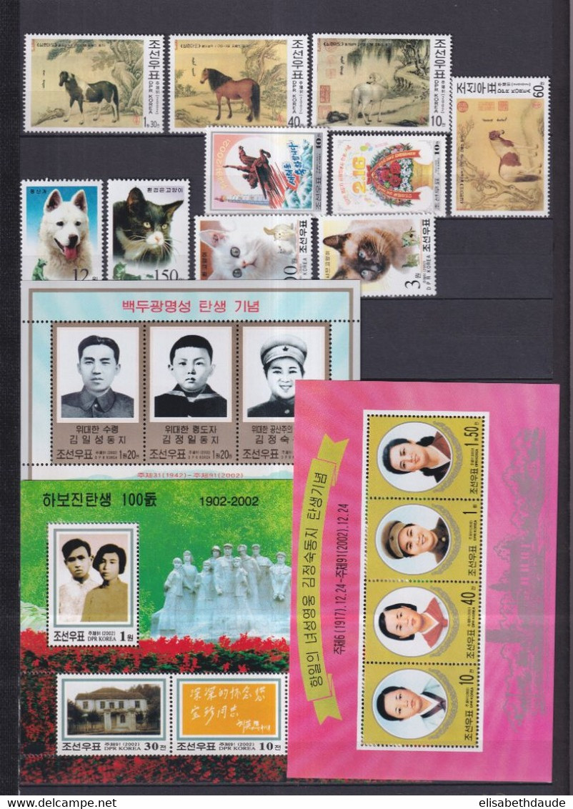 KOREA - 2000/2004 - COLLECTION 21 PAGES !! ** MNH - COTE YVERT = 662 EUR ! - ANIMAUX / TRANSPORTS ETC...