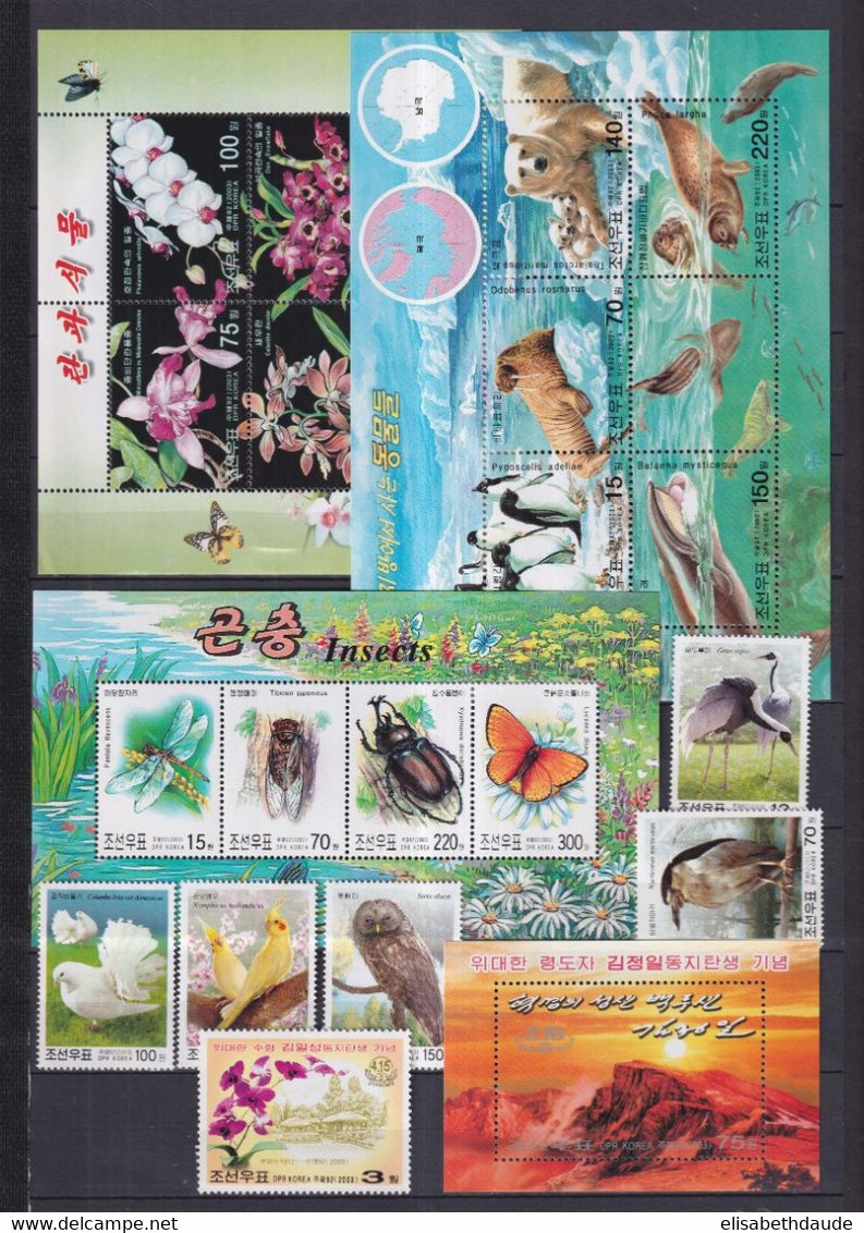 KOREA - 2000/2004 - COLLECTION 21 PAGES !! ** MNH - COTE YVERT = 662 EUR ! - ANIMAUX / TRANSPORTS ETC...