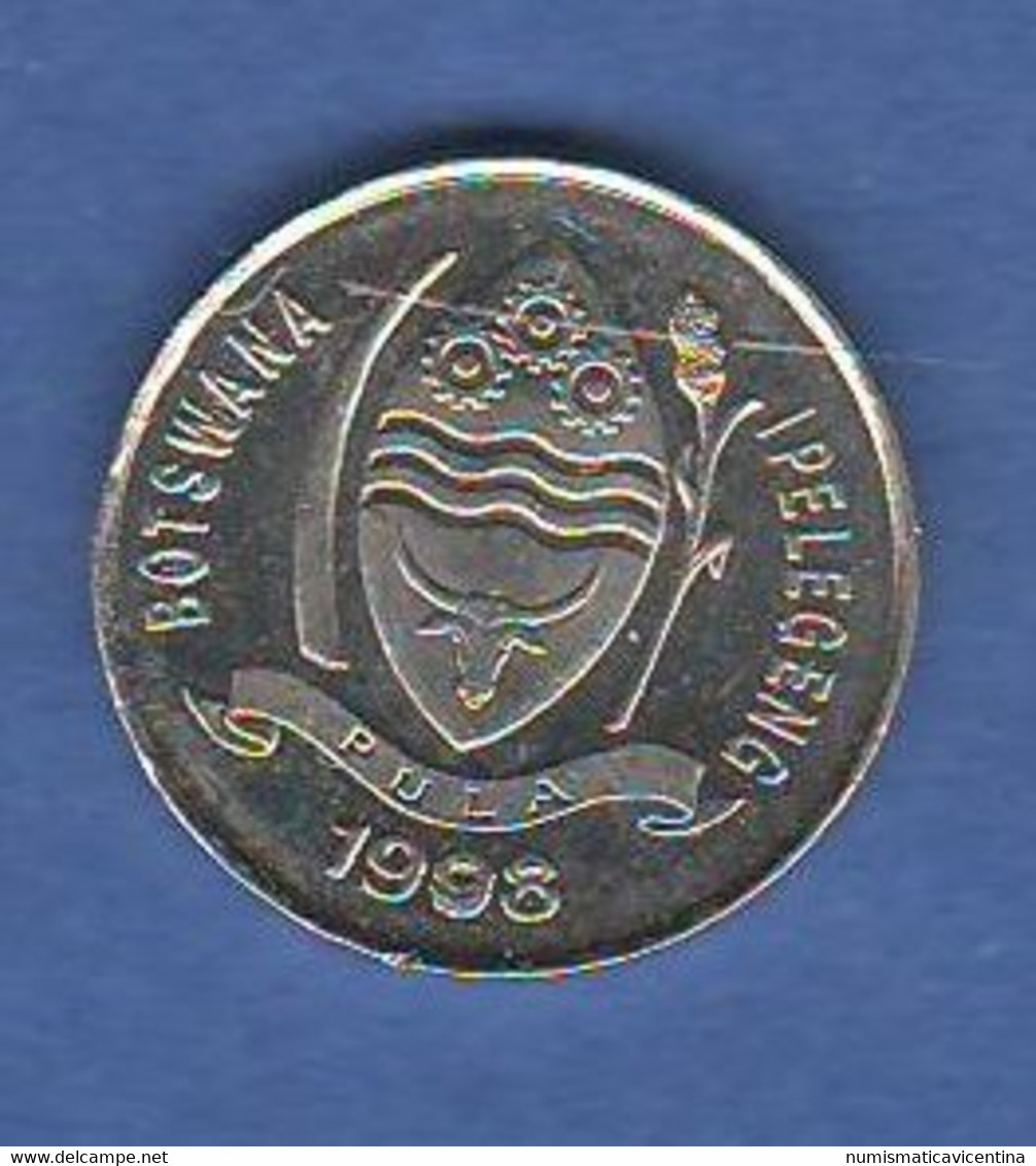 Botswana 10 Thebe 1998 Steel + Nichel Coin - Botswana