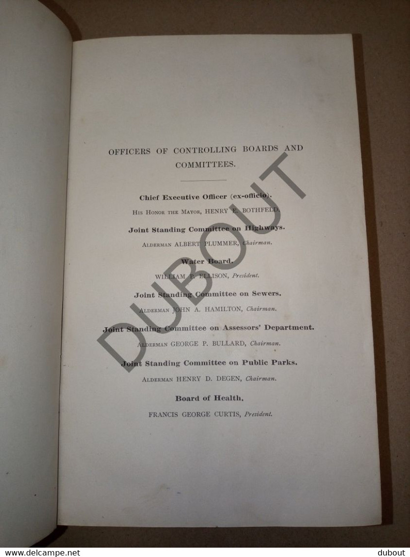 USA: City Of Newton, Massachusetts, Annual Report City Engineer - 1895 (S198) - Architektur/Design