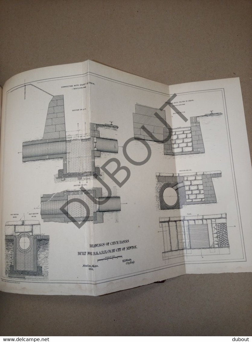 USA: City of Newton, Massachusetts, Annual Report City Engineer - 1895 (S198)