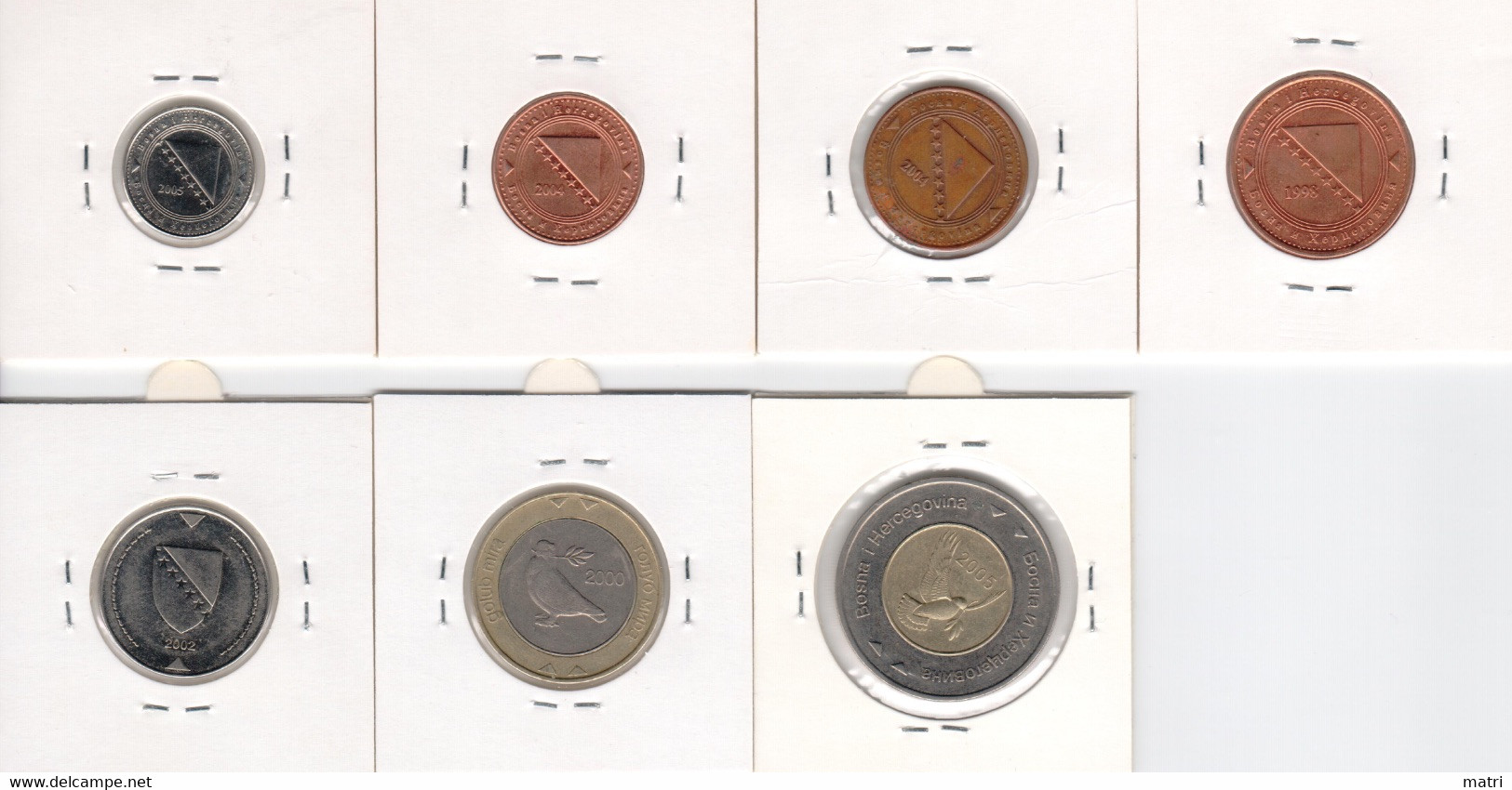 Bosnia And Herzegovina 7 Coins Set - Bosnie-Herzegovine