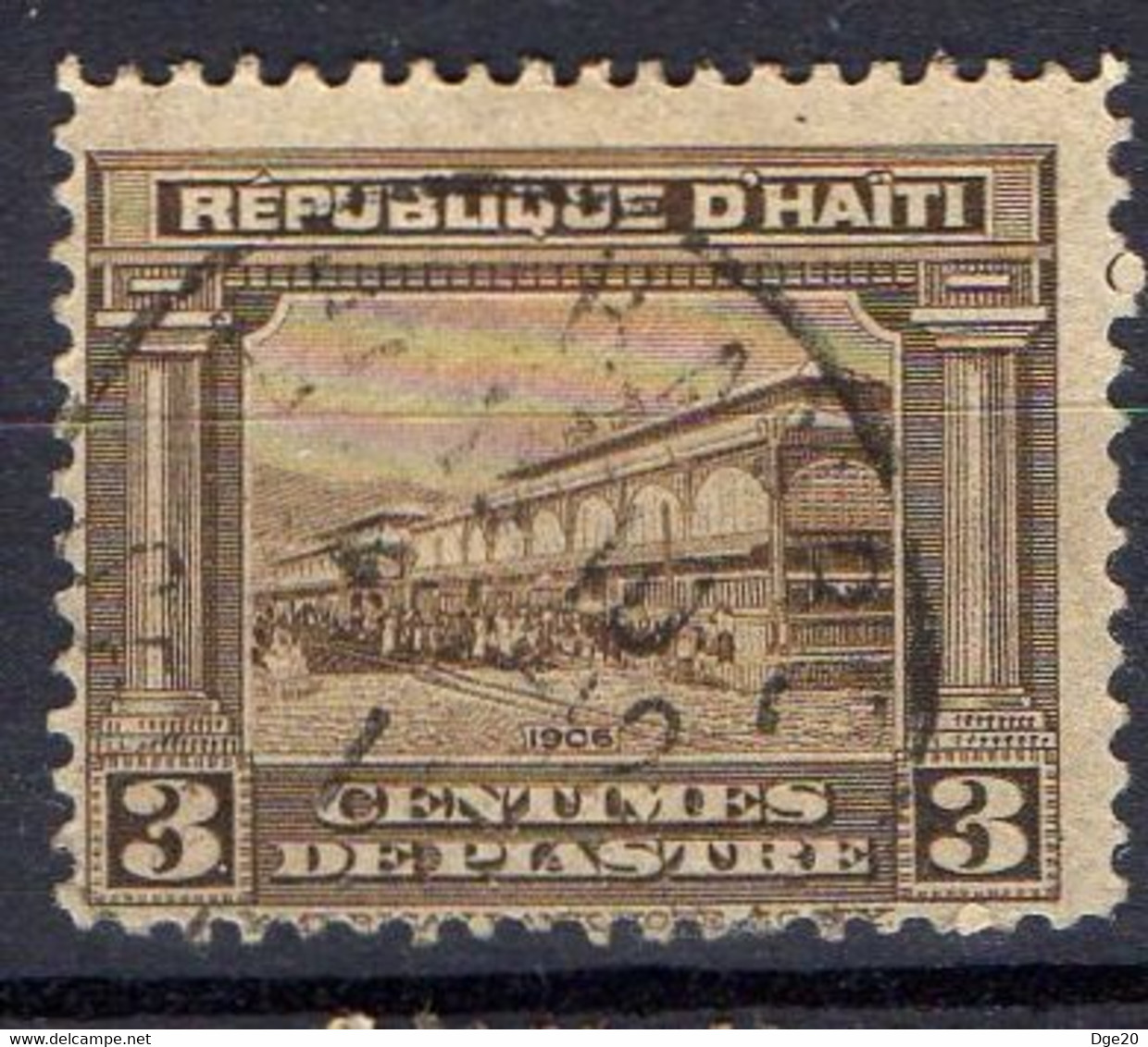 HAITI  (  POSTE  )  Y&T  N°   115   TIMBRE   OBLITERE . A  SAISIR . - Haiti