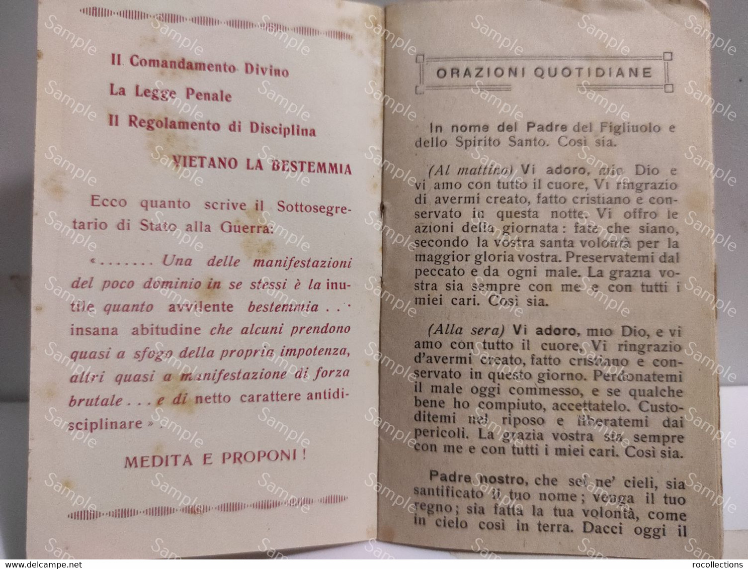 Italy Italia Sardegna Comunione Pasquale 1940 R. AEROPORTO DI ALGHERO - Weltkrieg 1939-45