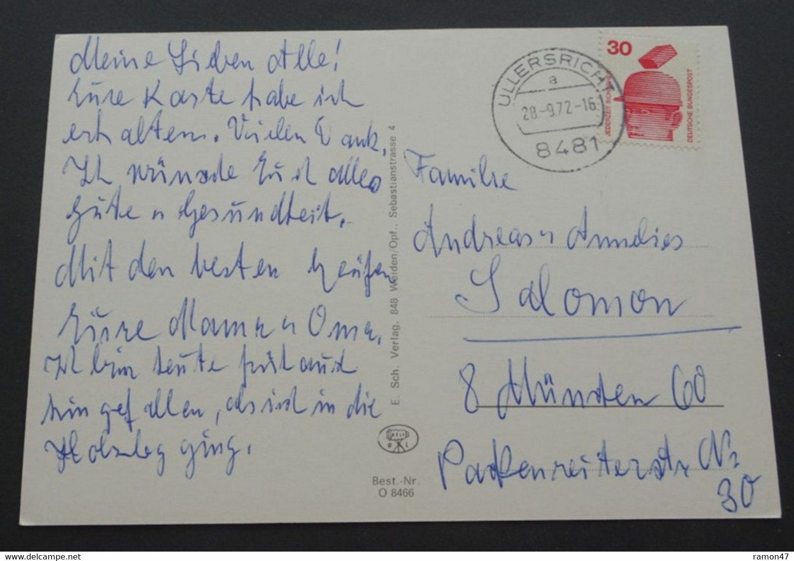 Weiden In Der Oberpfalz - E. Sch. Verlag, Weiden/Opf. - Jaar 1972 - Weiden I. D. Oberpfalz