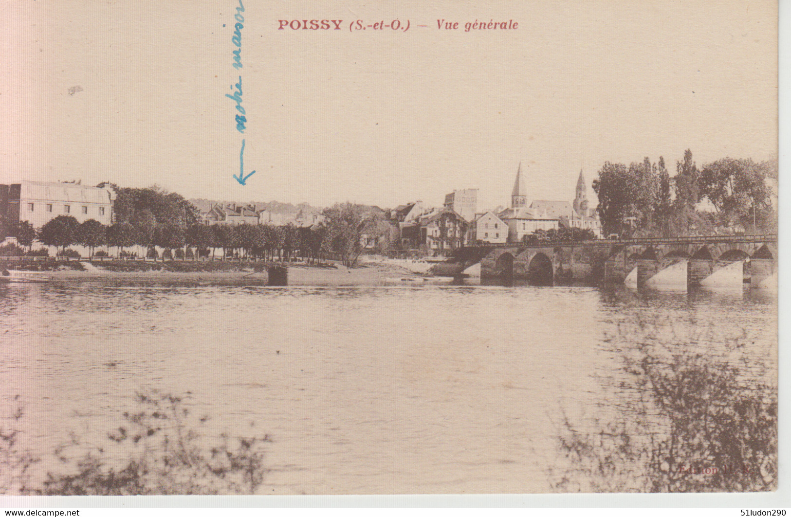 CPA Poissy - Vue Générale - Poissy