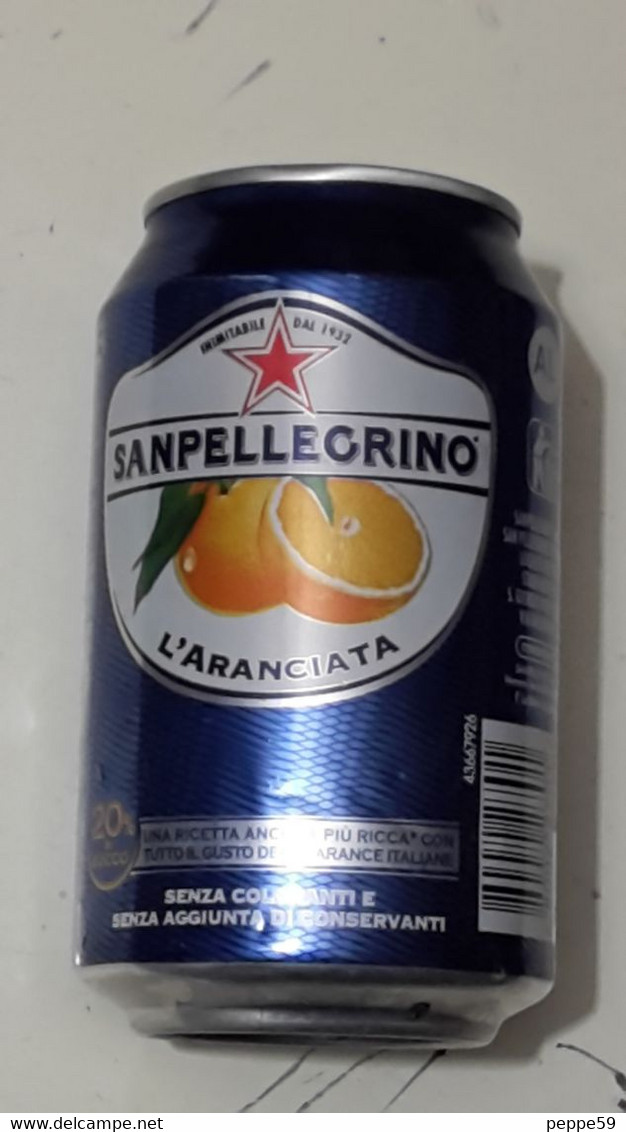 Lattina Italia - Aranciata San Sanpellegrino - 20 Cl.  N. 3  ( Vuota ) - Lattine