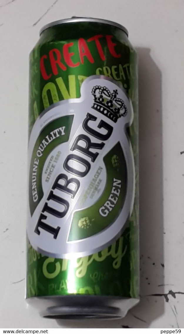 Lattina Italia - Birra Tuborg Green - 50 Cl.  ( Vuota ) - Cans