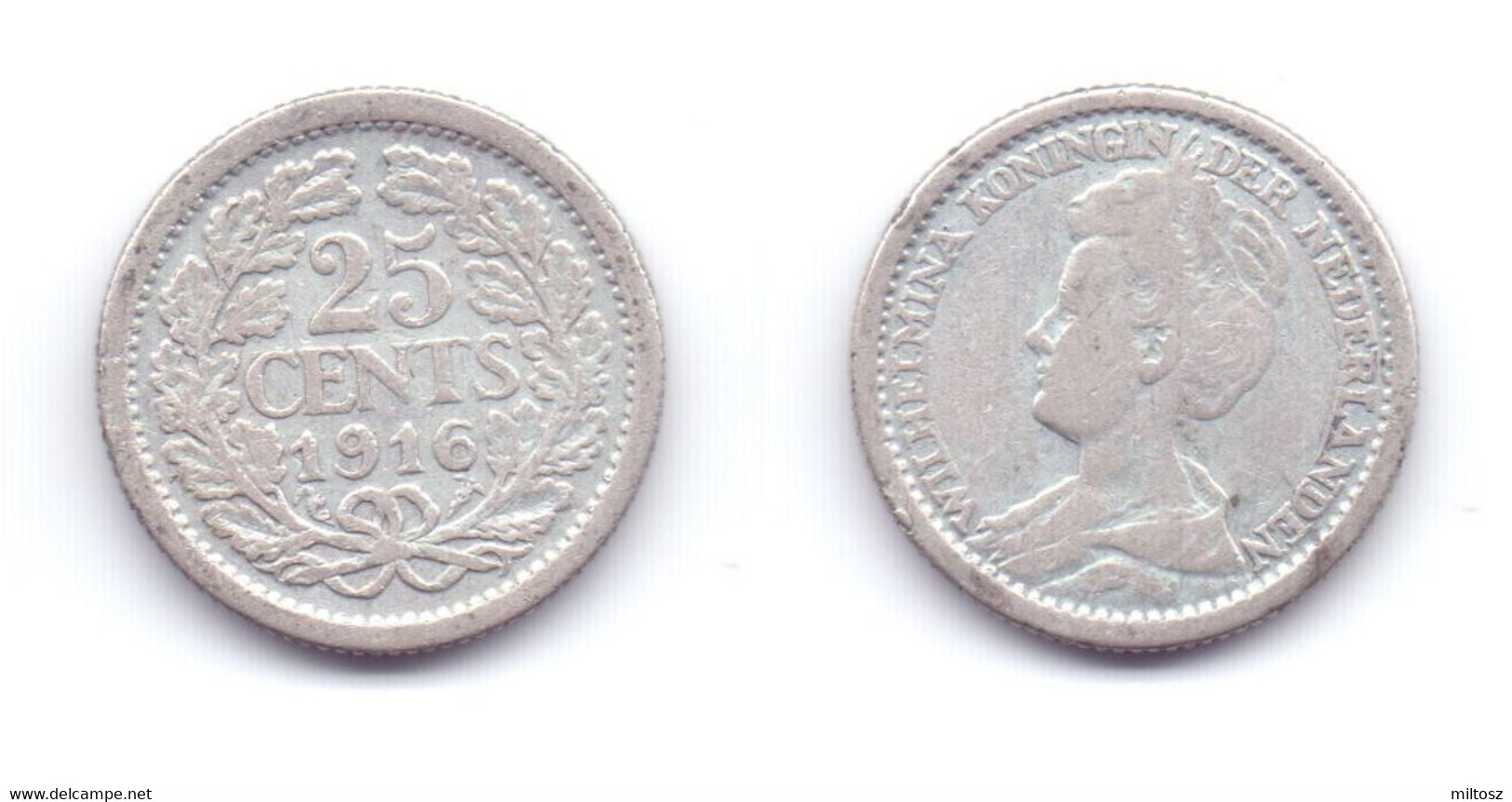 Netherlands 25 Cents 1916 - 25 Cent