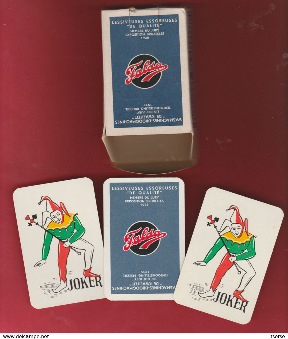 Jeu De 52 Cartes + 2 Jockers " Lessiveuse / Essoreuse Falda " ... Années 30 / Complet Et Neuf ... N'a Jamais Servi - Playing Cards (classic)