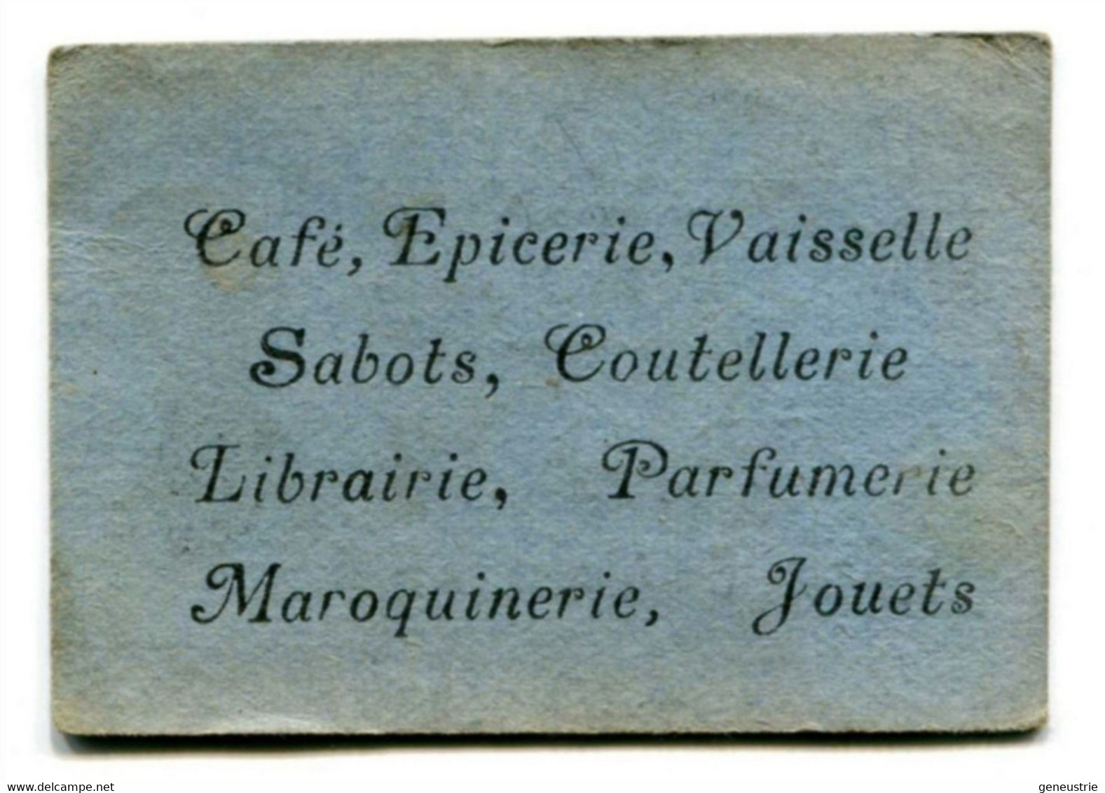 Rare Jeton De Nécessité Carton "Maison Fouché Sartilly - Bon Pour 1 Ticket-Prime" Entre Avranches Et Granville - Monétaires / De Nécessité