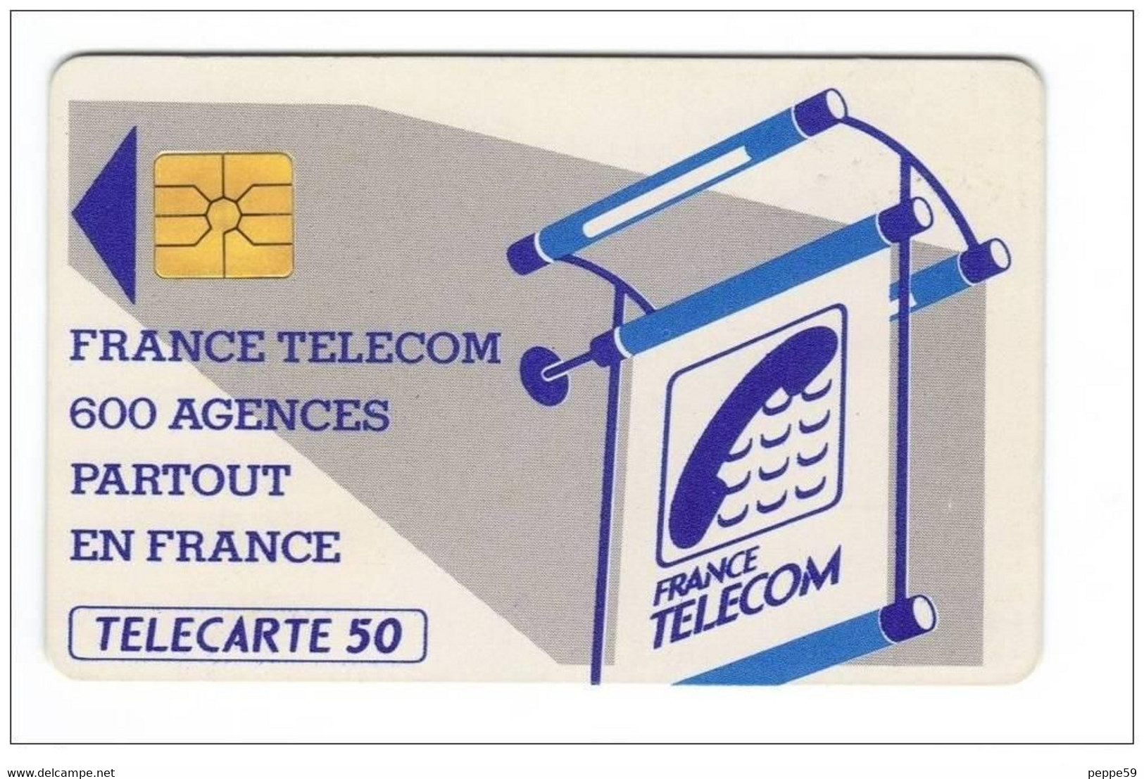 Carta Telefonica Francia - 600 Agences  1 -  Carte Telefoniche@Scheda@Schede@Phonecards@Telecarte@Telefonkarte - Telefonschnur (Cordon)