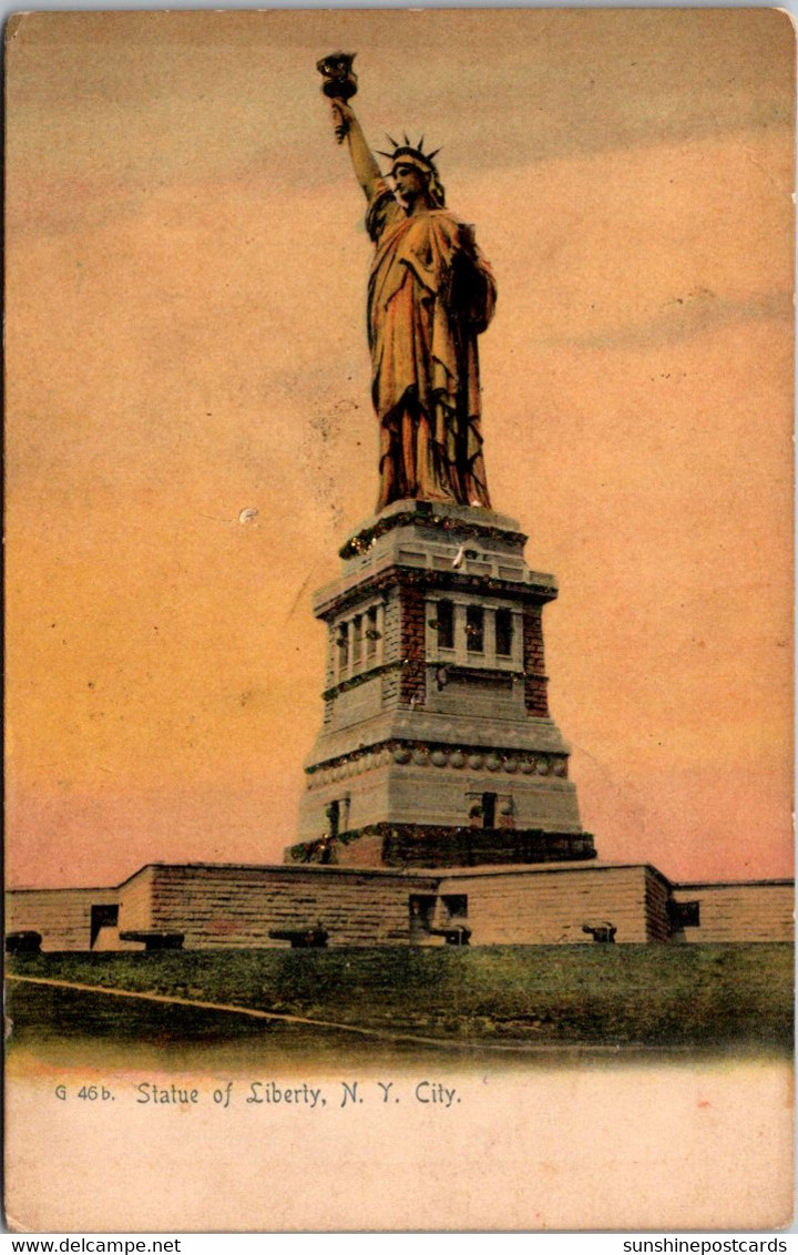 New York City Statue Of Liberty Rotograph - Statue Of Liberty