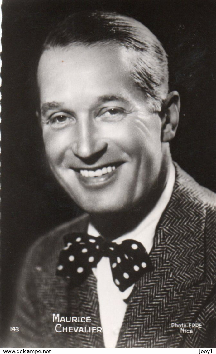 Carte Photo Maurice Chevalier - Famous People