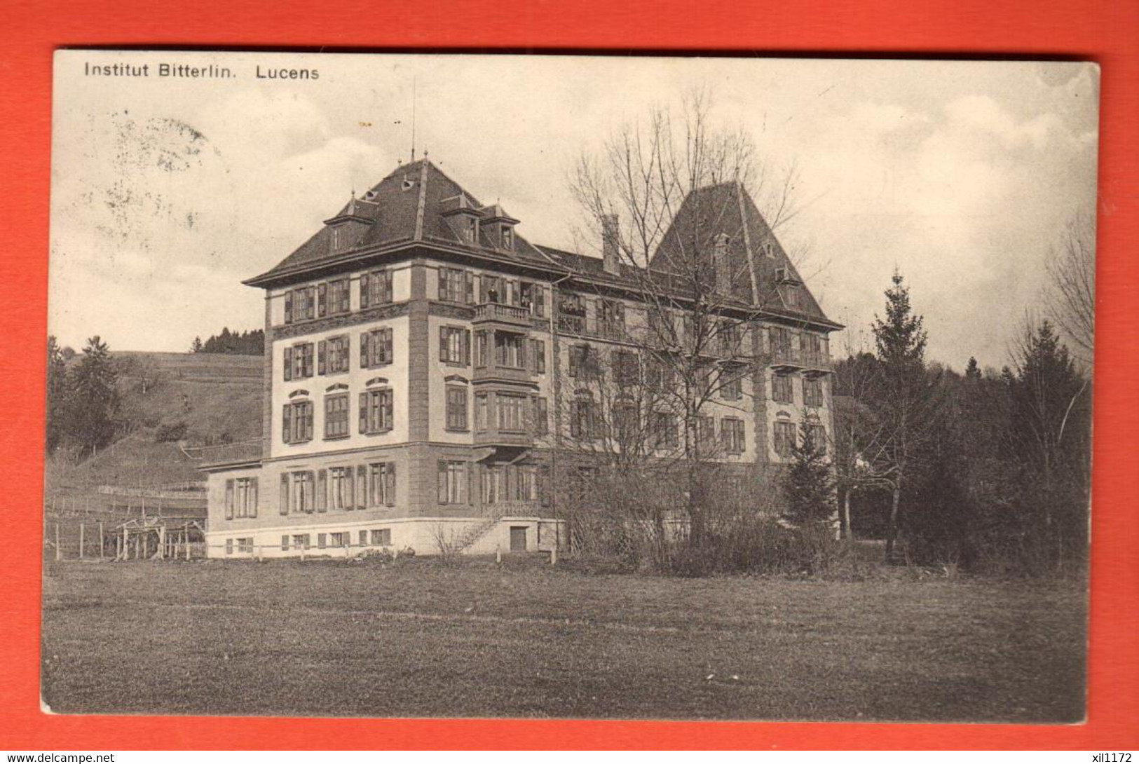 ZRR-24 Lucens   Institut Bitterlin  Circulé 1913   Carte-Photo - Lucens