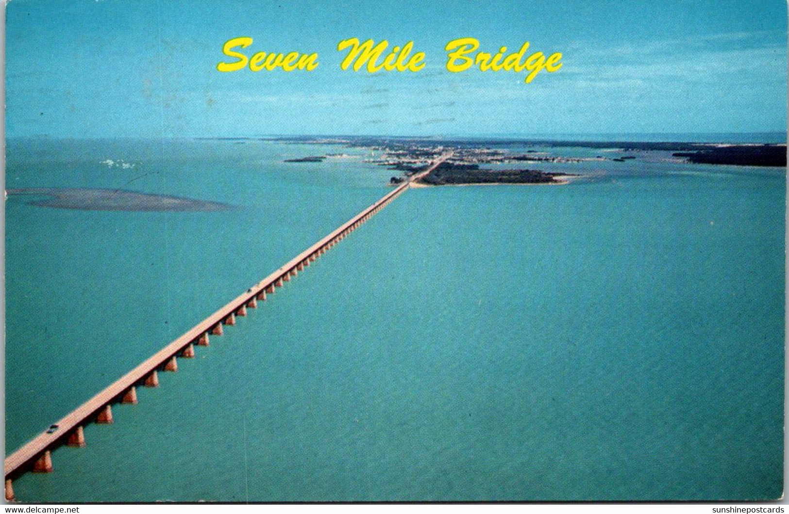 Florida Keys Seven Mile Bridge Looking North Showing Marathon In Distance 1964 - Key West & The Keys