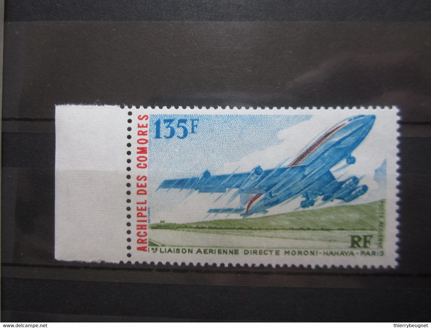 VEND BEAU TIMBRE DE POSTE AERIENNE DES COMORES N° 65 + BDF , XX !!! - Airmail