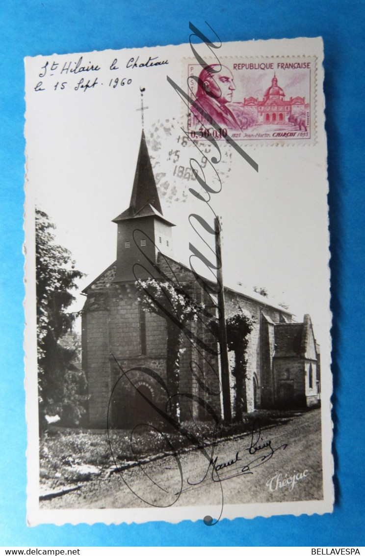 Saint-Hilaire-le-Chateau. Eglise -D23-timbre Nr 1260. 1960 - Autres & Non Classés