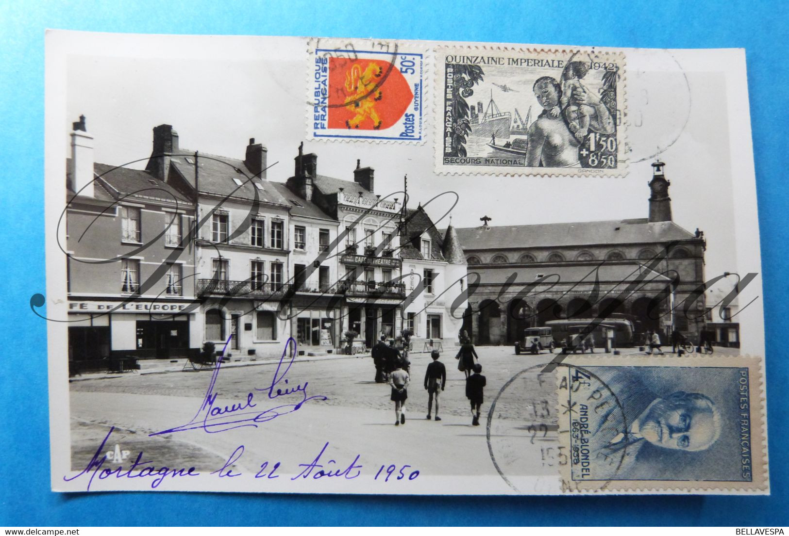 Mortagne Place Du G.De Gaule. D61-1950.  Timbre N° 543 & 951 - Sonstige & Ohne Zuordnung