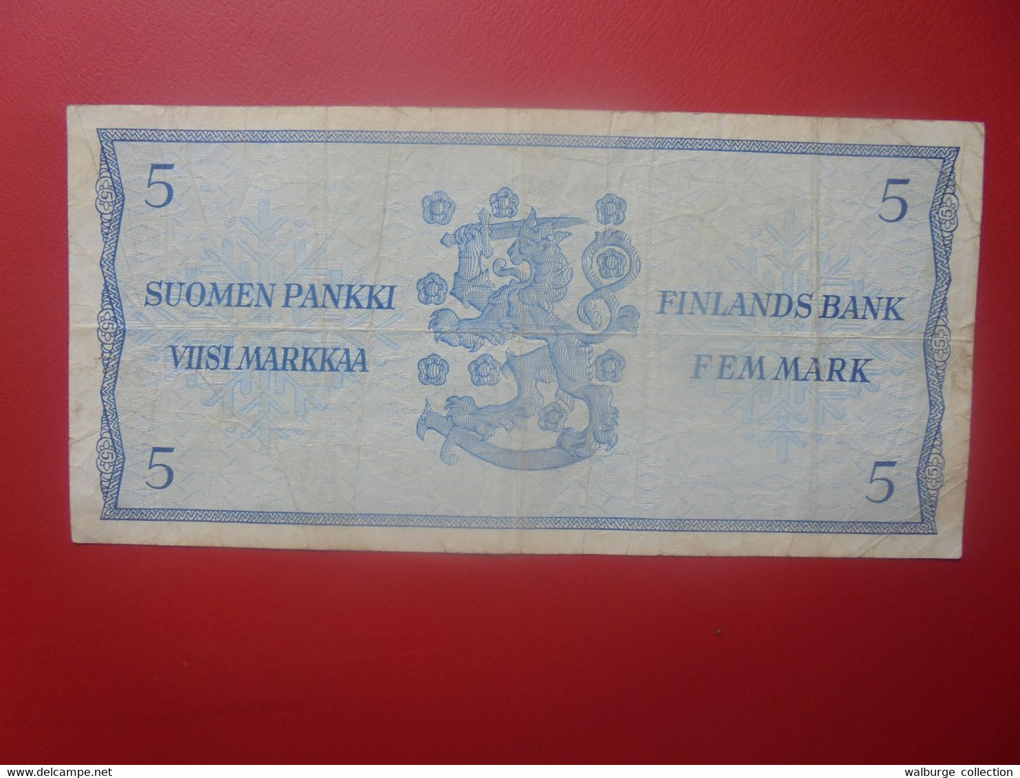 FINLANDE 5 MARKKA 1963 Circuler (L.8) - Finlande