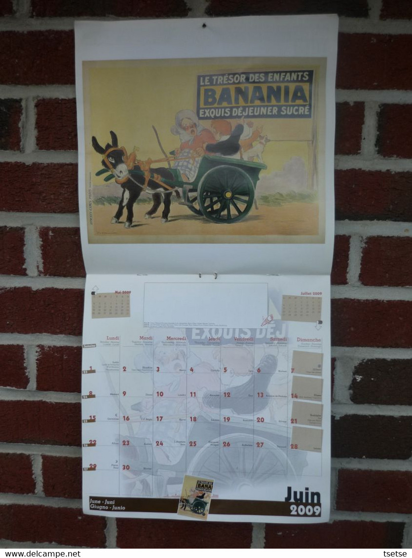 Calendrier Banania, représentant d'anciennes affiches de la marque - Année 2009 - Edition Clouet